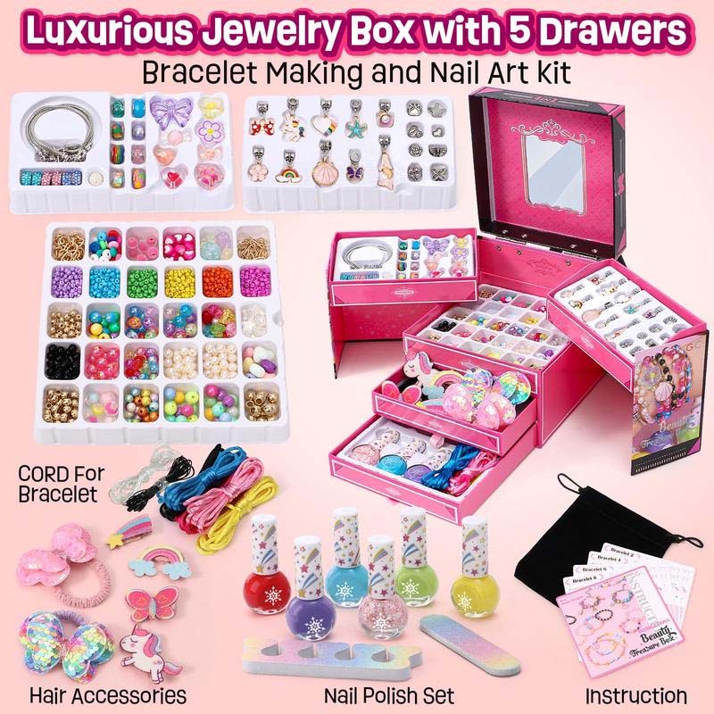 🎅Early Christmas Sale🎁 Girls Charm Bracelet Making Kit